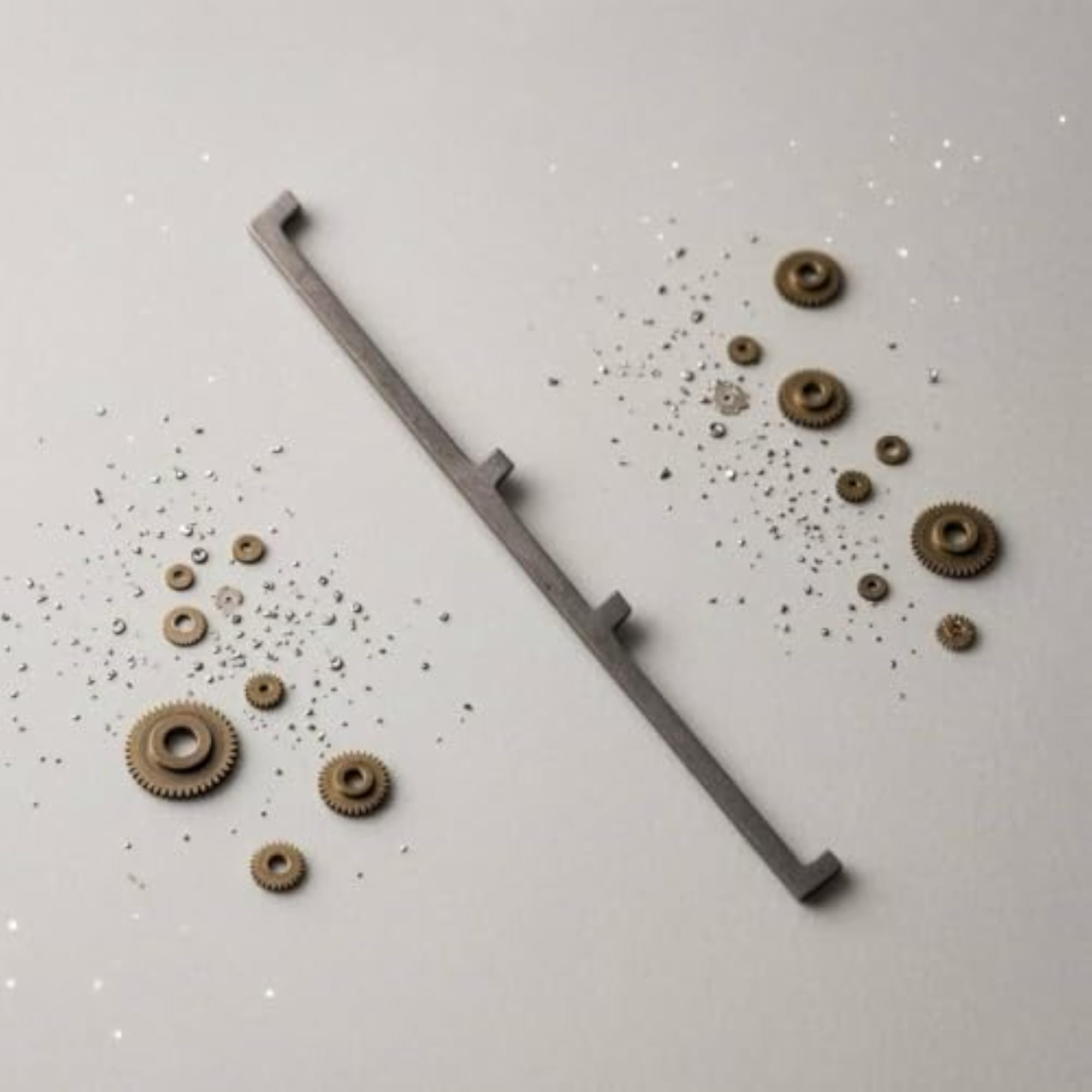 Stepped Notches Clock Ratchet Spring